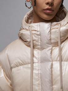 Nike/JORDAN Women's Warm Woven Shiny Fashion Down Jacket FV7144-203 - FV7144-203 - View 3
