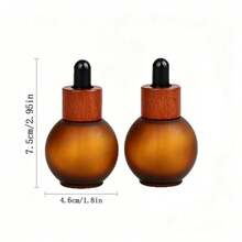 30ML Amber Glass Dropper Bottle Essential Oil Perfume Pipette Bottles Refillable Empty Container Travel Accessories - Multicolor - View 6