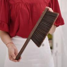 1pc Wooden Handle Soft Bristle Dusting Brush, Multi-Function Handheld Broom, Household Cleaning Brush, Suitable For Bed, Sofa, Furniture Dusting - A - View 18