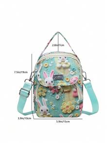 Elegant Women's Crossbody Bag, Large Capacity Fashion Versatile Commuter Casual Handbag, Premium Texture Lightweight Design - Green - View 5