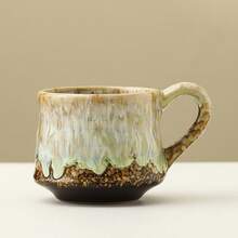 Vintage Ceramic Coffee Mug Mid-Temperature Kiln Glaze Gradient Flowing Glaze High Aesthetic Milk Cup - Multicolor - View 10