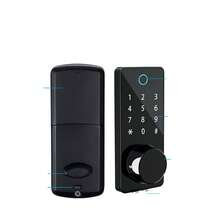Digital Electronic Smart Lock Keyless Door Lock For Home Office Apartment Entrance - Black - View 7