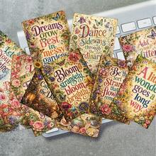 30pcs Inspirational Quote Cards With Botanical Designs, Whimsical Forest Floral Motivational Cards, Positive Affirmation Cards, Positive Encouragement Cards For Friends And Family - Multicolor - View 6