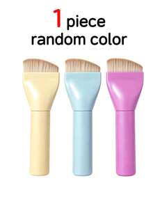 BAILIFOREVER Wide Flat Foundation Brush, Soft Synthetic Bristles Liquid Foundation Makeup Brush, Large Coverage Face Blending Brush For Cream Concealer, One Swipe Full Face Application, Portable Cosmetic Tool For Beginners Daily Makeup - Multicolor - View 7