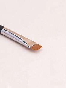 1pc Ultra-Thin Flat Concealer Brush, Eyeliner Brush, Precise Makeup Concealing Tool - Black - View 4