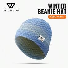 1pc WRELS Women's Knitted Beanie Hat, Warm Thick Windproof Earflap Knit Cap, Suitable For Winter Outdoor Sports & Running - Multicolor - View 12
