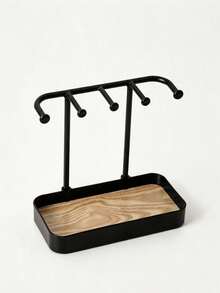 Jewelry Storage Box, Jewelry Box, Used For Storing Necklaces, Earrings, Jewelry, Keys, Perfume, Lipstick, Glasses And Watches. Space-Saving Multi-Functional Storage Rack, Durable Plastic Design, Suitable For Small Spaces, Perfect Gift For Living Room. - Multicolor - View 7
