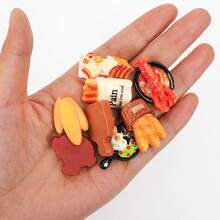 Realistic Bread DIY Garden Decor, Miniature Food Bread DIY Handmade Resin Fridge Magnet Accessories, Miniature Scene Mini Kitchen - Mixed Bread Random - View 2
