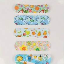 QKC 40pcs Colorful Fun Heel Pads - Starfish, Donut, Fruit & Coral Reef Cute Patterns | Foot Care & Travel Comfort Essential - Multicolor - View 2