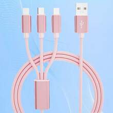 250W Multi-Port Fast Car Charger + All-In-One Charging Cable Set, Can Charge 6 Devices Simultaneously | Suitable For All Cars | Smart Chip & Durable Braided Cable - Charge+Cable - View 3