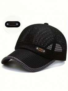 1pc All-Season Mesh Baseball Cap, Unisex Fashion Versatile Trucker Hat, Baseball Cap Suitable For Daily Wear - Multicolor - View 11