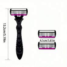 6-Layer Manual Razor Blade Beauty Tool With Trimmer, Replaceable Blades And Razor Holder,Su,Itable For Men's Hair Removal, Facial Hair Removal, Hair Clipper, Hairdressing,Personal Care And Gifts, 10 Occasions Perfect For Men's Grooming Essential Tool - Multicolor - View 8