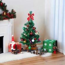 Christmas Tree 120,150,180 210cm  Artificial Christmas Tree Large Artificial Christmas Tree With Sturdy Structure And  Realistic Fully Covered Branches Pre-Installed Decorations  Christmas Tree, Easy To Decorate. Perfect For Living Rooms, Backyards - Green - View 8