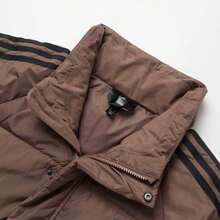 Adidas FW26 Men's Long Sleeve Stand Collar Zipper Down Jacket, Versatile Outdoor Comfort Warmth - Brown - View 3