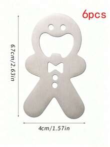 Gingerbread Man Bottle Opener Set - Perfect For Beer, Soda, Kitchen Use And Holiday Decor (New Year Gift), Party Essential, Holiday Design, Fashion Design, Great For Bar Owners - View 11