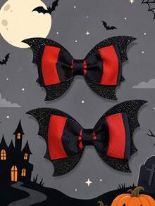 2 buah Jepit Rambut Kelelawar Halloween, Cocok untuk Pesta Kostum Cosplay, Jepit Rambut Samping Halloween - MultiWarna - View 8