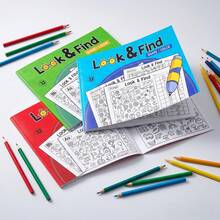 1pc Interactive Treasure Hunt Game Book/ Memory & Color Recognition / Durable Travel Educational Cards For Home And School Use/ Find The Difference Book / Colouring Book, Drawing Book/School Supllies, Classroom Supplies - Multicolor - View 4