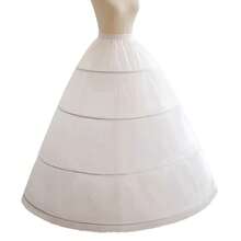 1pc White Women's Layered Ruffle Maxi Skirt, Wedding Decoration Accessory Valentine's Day Accessories - White - View 7