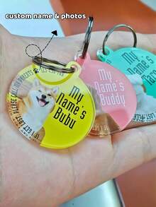 Personalized Dog Tag, Custom Photo And Name, Personalized Gift - Multicolor - View 2