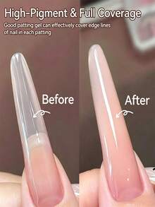UR SUGAR 8ml Nude Pink Colors Pat Painting Gel Nail 4 In 1 Used For Gradient Cover Edge Lines Nail Stamping Pattern Covers Nail Free Edge Perfect Gift For Women - Multicolor - View 4