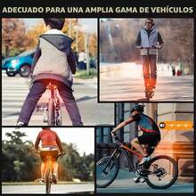 Wireless Remote Control Bicycle Tail Light, LED Turn Signals, USB Rechargeable, High Visibility For Night Cycling - A - View 7