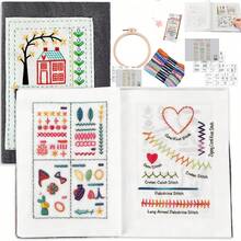 LAMYA DIY Creative Sewing Kit Embroidery Stitch Book For Beginners - Learn And Practice Hand Sewing Techniques - DIY Sewing Kit - View 14
