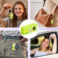 X7 Mini Pocket Camera, 1080P Video & 12MP Photo, 0.98" Screen, 5 Filters (Red Green Blue B&W Yellow), Keychain Design, Memory Card Required, Portable Travel Vlog Camera For Outdoor Adventures, Daily Carry & Life Recording, 200mAh Battery - View 5