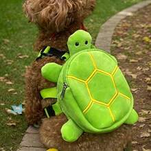 Portable Pet Dog & Cat Shoulder Backpack | Daily Use Turtle Dog Backpack, Leash Backpack, Snack Storage Bag For Teddy, Cats And Other Small Dogs - Multicolor - View 1