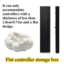 Cute Cloud Remote Control Storage Box - Black & White Modern Design, Space-Saving And Stylish Storage Box For TV, DVD, Blu-Ray, Audio System And Game Console Remotes - View 2