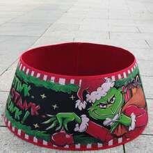 The Grinch 1 buah Penutup Kerah Pohon Natal, Cincin Pohon dengan Motif Kartun Lucu, Cocok untuk Dekorasi Rumah Natal, Dekorasi Dasar Pohon Natal yang Ideal dan Aksesori Pesta Liburan - Monster berambut hijau - View 15