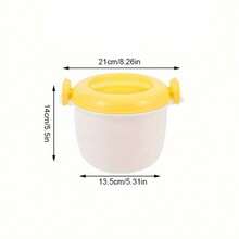 SOKANY Rice cooker microwave portabel, dapat digunakan untuk makanan dingin dan panas, desain kedap udara anti bocor, desain kompartemen tanpa perlu dicampur, kapasitas besar untuk hidangan yang memuaskan, cocok untuk nasi, sayuran, ikan, sup, mie, dan banyak lagi. - MultiWarna - View 3