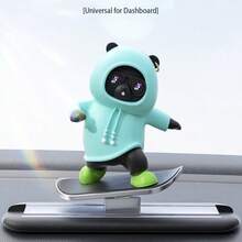 Car Interior Decor Sliding Bear Dashboard Ornament, Floating Screen Universal Car Dashboard Ornament, Cartoon Bear Dashboard Ornament, New Car Dashboard Ornament - Multiple Styles - View 13