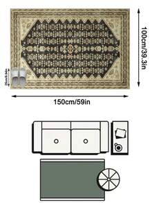 1 Buah Karpet Area Motif Totem Geometris Vintage Warna Beige, Bahan Kasmir Imitasi, Bentuk Persegi Panjang, Pola Bohemian Usang, Dapat Dicuci dengan Mesin, Cocok untuk Ruang Tamu, Kamar Tidur, Dekorasi Rumah Sehari-hari, Dekorasi Rumah Estetis - MultiWarna - View 14
