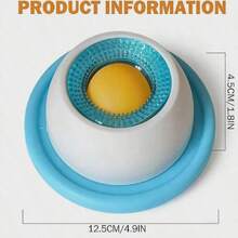 1PC Pet Cat Dog Interactive Licking Toy, Multi-Functional Rotating Rolling Ball Licking Device, Suction Cup Anti-Slip Design, Fun Boredom Relief Educational Toy, Suitable For Cat And Dog Daily Interaction - Multicolor - View 8