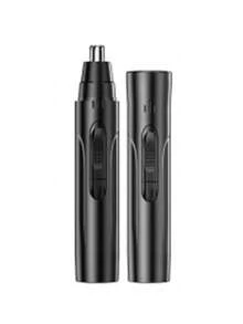 AXH. 2-In-1 Electric Nose Hair Trimmer Ear Face Eyebrow Hair Cleaning & Grooming Tool Home Use Unisex Nose Hair Remover Facial Care Kit - Black - View 5