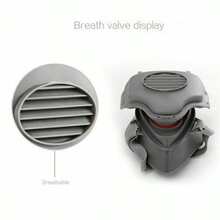 1 Industrial Paint Spray Respirator Work Protection Dust Half Mask Rubber Reusable Respirator With KN95 Filter (Non-Medical) - A - View 5