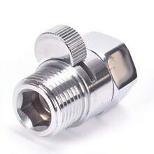 1 Shower Head Water Stop Valve Shower Head Water Flow Control Valve Shower Flow Control Angle Valve Water Flow Adjustment Device Water Pressure Regulator Suitable For Shower Heads Bathroom Accessories - Male-female Straight Through Valve - View 11