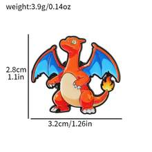 Anime Character Enamel Brooch, Cute Pikachu Eevee Charmander Metal Lapel Badge, Cartoon Collectible Backpack Accessory, Fan Gift - Multicolor - View 22