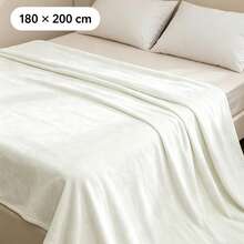 4-Season Polyester Warm Nap Blanket - Bright Solid Color, Machine Washable, Ideal For Home, Office Or Car Decor, Office Decor Blanket | Bright Blanket | Machine Washable Blanket, Home Blanket - White - View 11