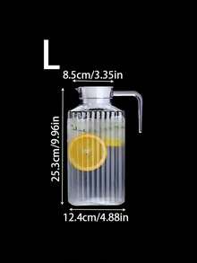 1pc Water Pitcher, Cold Water Jug, Large Capacity Household Water Pitcher, Juice Pitcher, Beverage Ice Bucket, Suitable For Living Room And Other Scenes - Multicolor - View 14