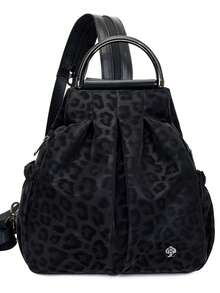 Light Luxury Leopard Print Backpack With Pleated Texture, Zipper Closure, Large Capacity, Commuter Casual Women's Bag - Multicolor - View 16