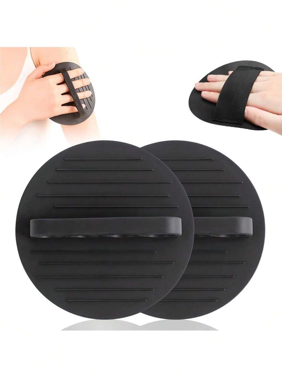 1pc Soft Silicone Bath Brush, Exfoliating Body Scrubbing Glove With Massage Grip - Multicolor - View 1