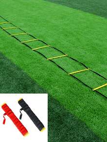 1pc Outdoor Sports Style Men's & Women's Agility Ladder, Football Training Soft Ladder, Fitness Training Equipment, Coordination Rope Ladder, Speed Trainer (4m 8-Section) - Multicolor - View 2