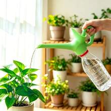 1pc Plant Watering Spout, Home Garden Watering Tool, Fits Mineral Water Bottles, Bottle Cap Design Compatible With Most Sizes, Ergonomic Handle Easy To Grip, Indoor Flower Watering Nozzle - Multicolor - View 2