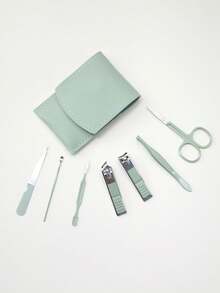 4pcs Stainless Steel Manicure Set, Perfect Gift For Friends - Green - View 5