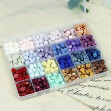 24/15-Grid Hexagonal Wax Beads For Wax Seal Stamps, Suitable For DIY Envelope Decoration, Wedding Invitations, Cards, Postcards, Gift Wrapping, Handicrafts And Scrapbooking - Boxed Wax Seal - View 6