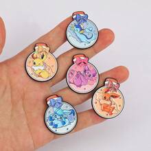 Anime Character Enamel Brooch, Cute Pikachu Eevee Charmander Metal Lapel Badge, Cartoon Collectible Backpack Accessory, Fan Gift - Multicolor - View 11