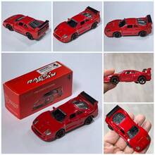 Burago 1:64 比例合金壓鑄車模  F40 Competizione-紅色，創意口袋車模型玩具、人偶與禮品 - F40 Competizione-Red - 查看 2