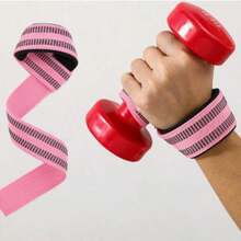 Anti-Slip Silicone Weightlifting Straps With Wrist Support For Gym, Suitable For Men And Women, Ideal For Bodybuilding And Strength Training - Multicolor - View 5