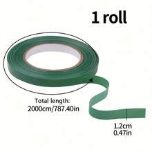 Handmade Floral Glue DIY Green Tape Flower Paper Artificial Flower Plant Wrapping Flower Stem Tape - Light Green [Floral Tape 2/Roll] - View 7